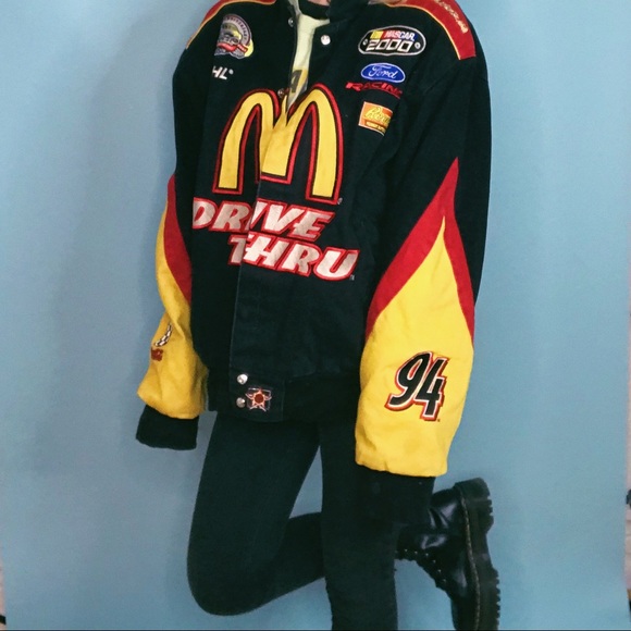 SOLDDenim NASCAR Racing Jacket- Spell Out Pit Crew - Picture 6 of 6